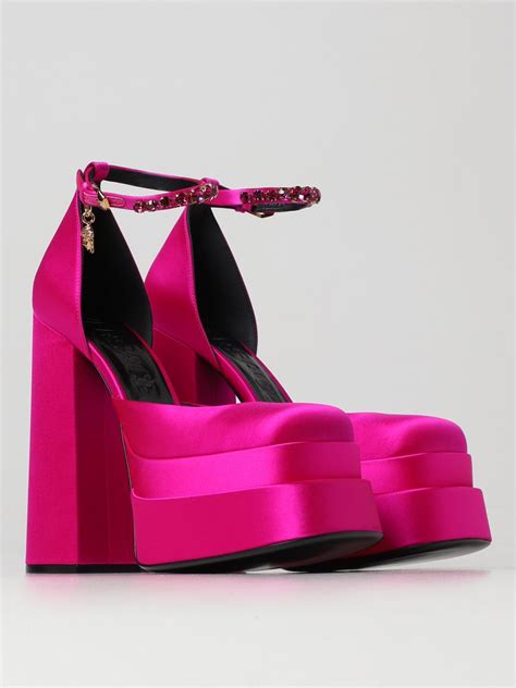 versace pink sandals|versace high heel sandals pink.